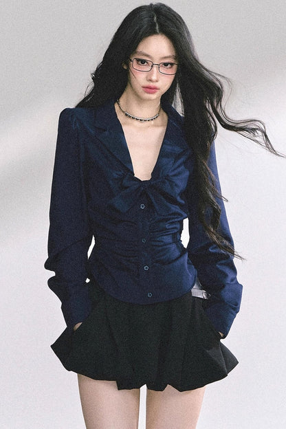 White Moonlight V-Neck Shirt