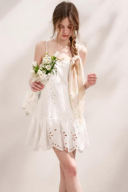 Island Chic Beaded Halter Dress