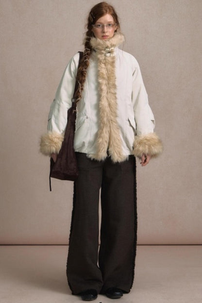 Lazy Drape Wide-Leg Pants