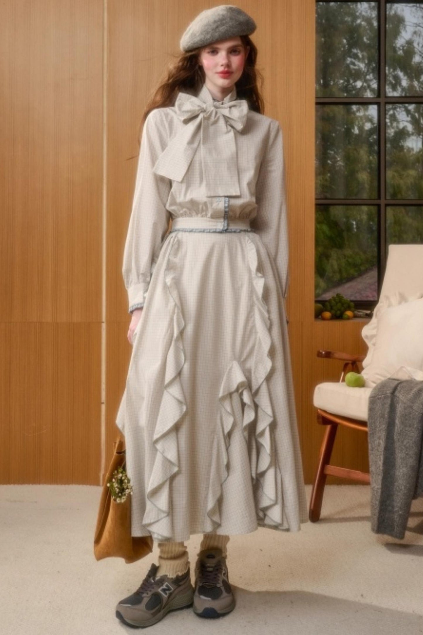 Organic Cotton Patchwork Blouse Set-Up