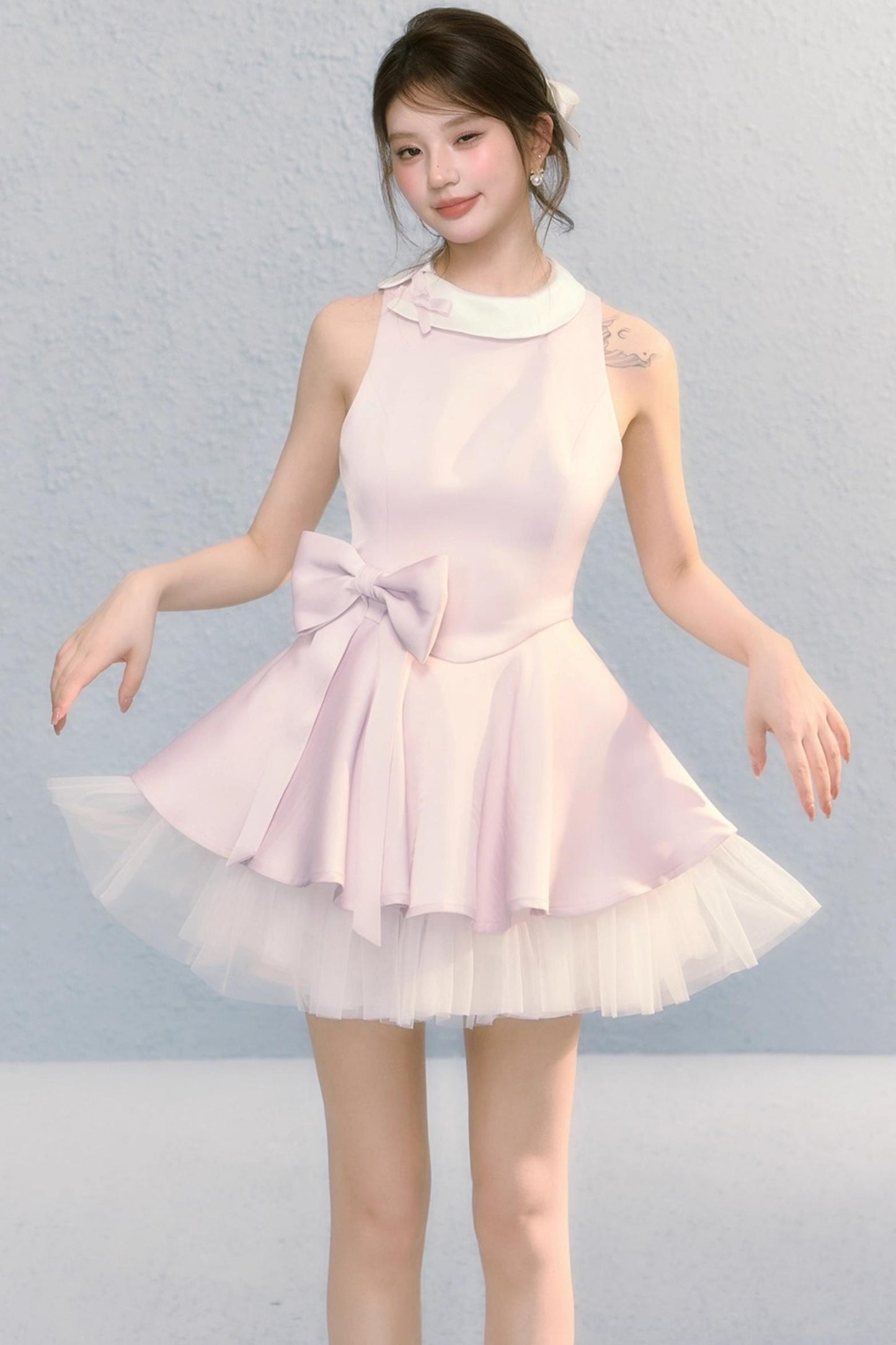 Fugitive Princess Mesh Panel Ballet Dress