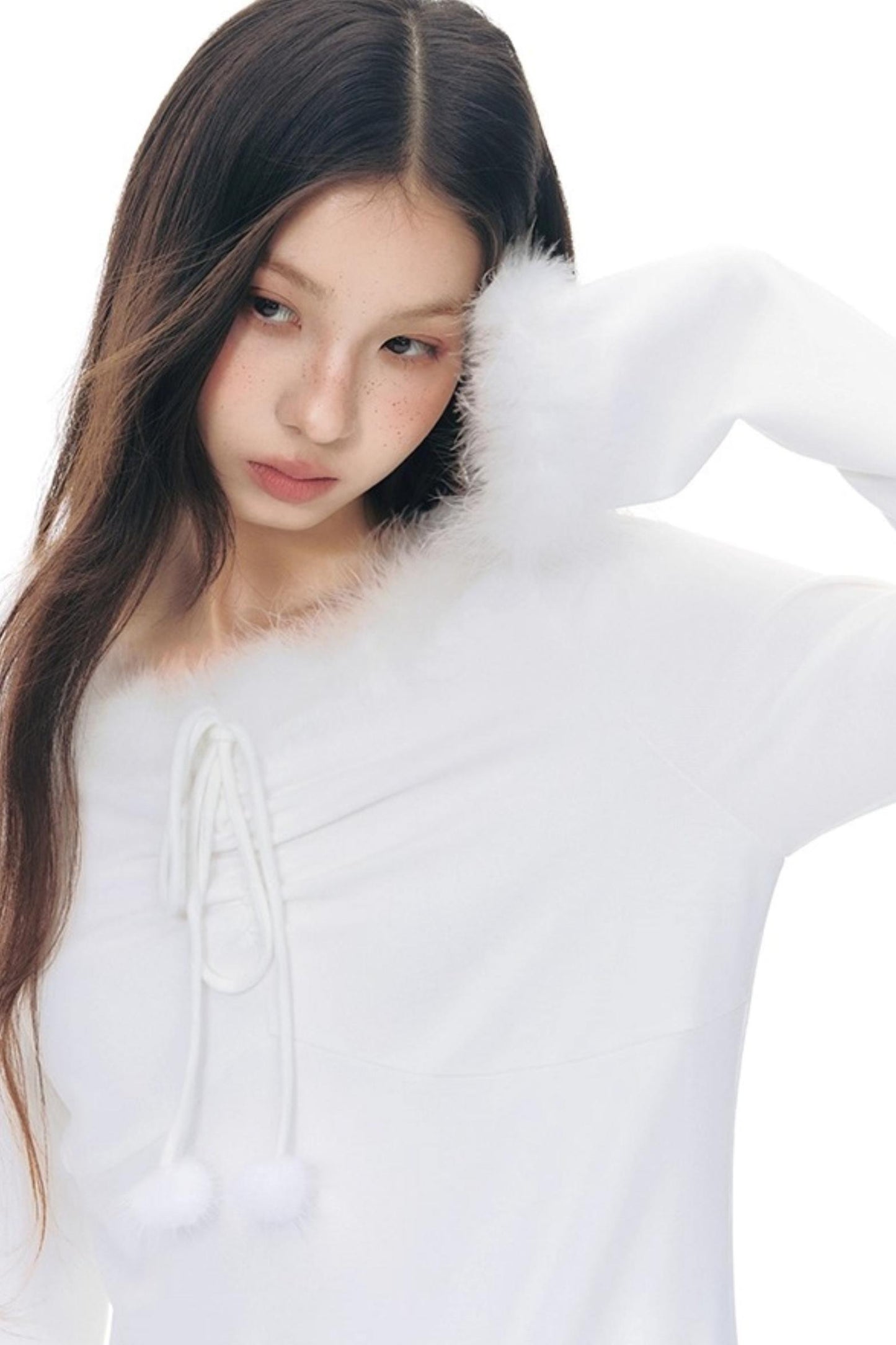 Furry Patchwork Base Layer Top