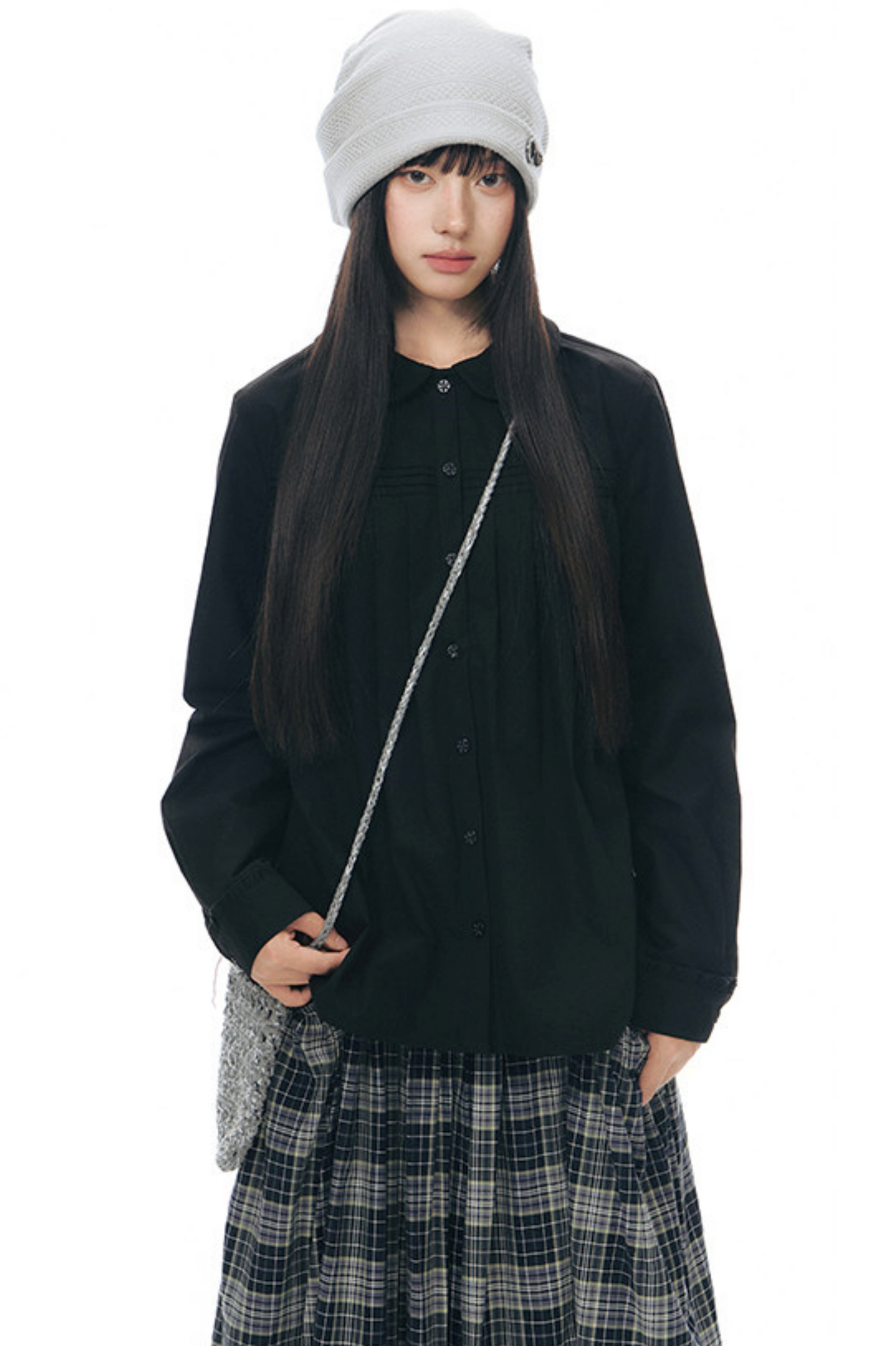 Pure Cotton Pleated Blouse