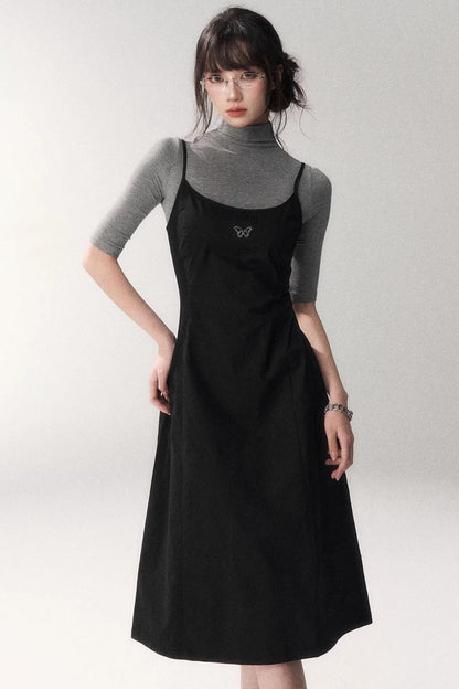 Retro Cotton A-Line Dress