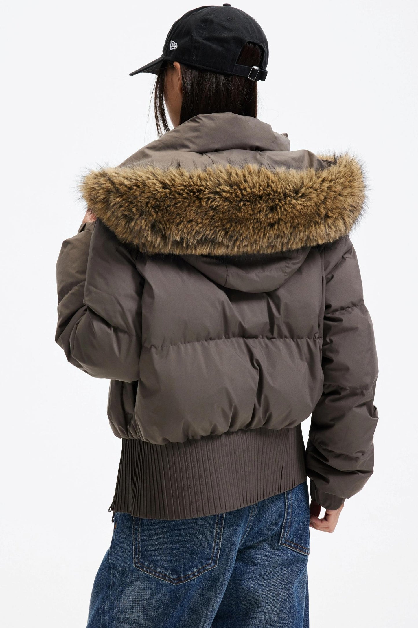Hooded Fur Collar Down Jacket
