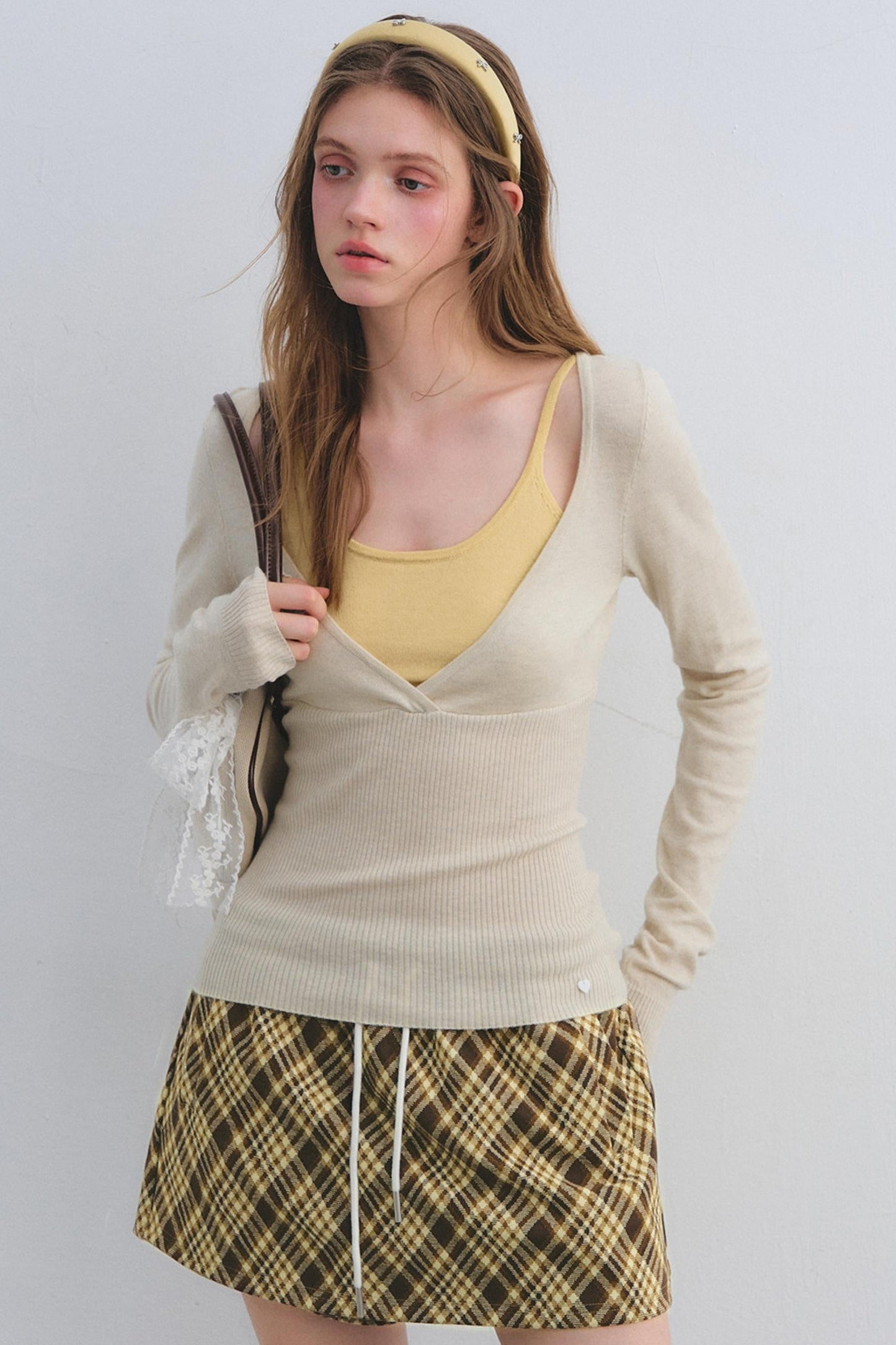 Wool Blend Color-Blocked Sweater