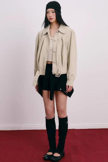 Color-Blocked Velvet Knit Cardigan