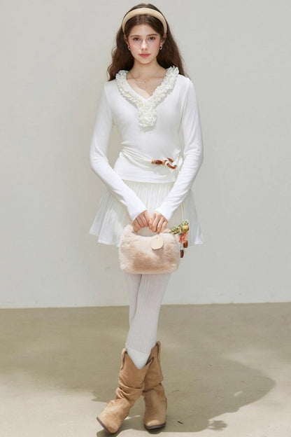 V-Neck Long-Sleeved Base Shirt