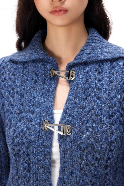 Häkelpullover mit Cut-outs