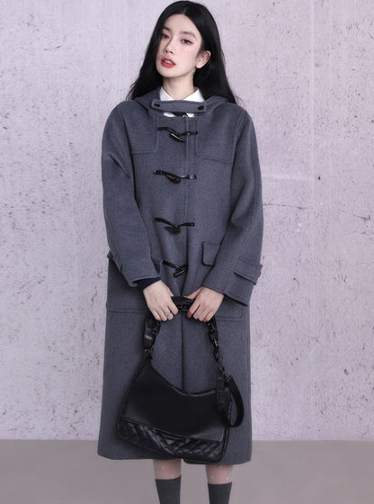 Horn button double-sided Coat