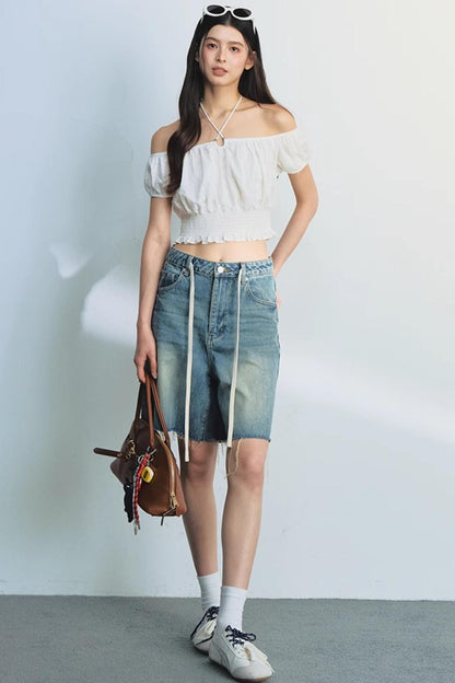 Asymmetrical Crop Top
