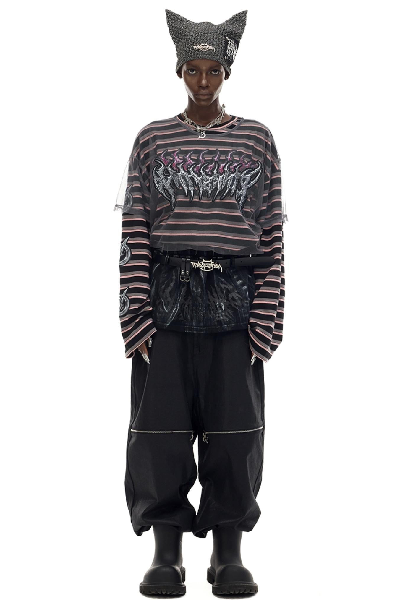 Hand Painted Punk Short Skirt