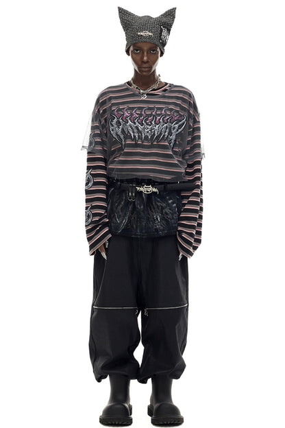 Hand Painted Punk Short Skirt