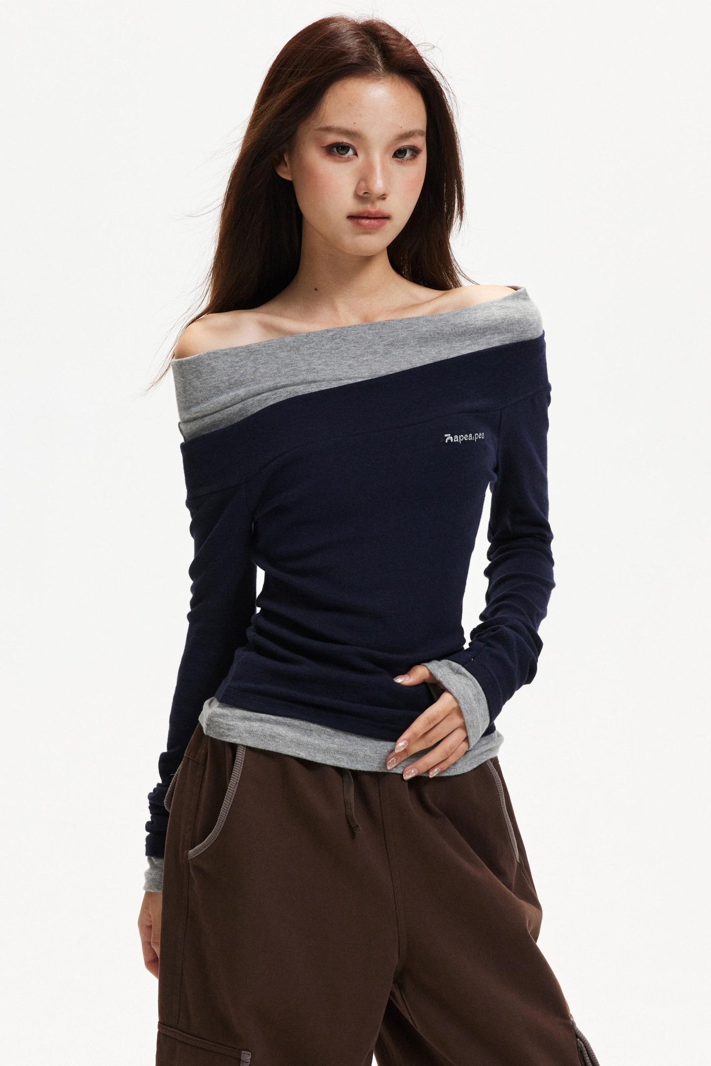 One-Shoulder Knitted Top