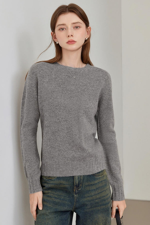 Solid Color Knit Base Layer Sweater