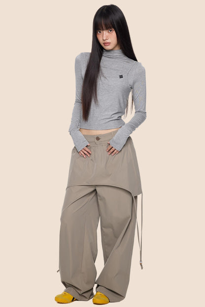 Knit Base Long T-Shirt