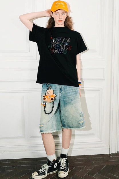 Vibrant High Neck Tee