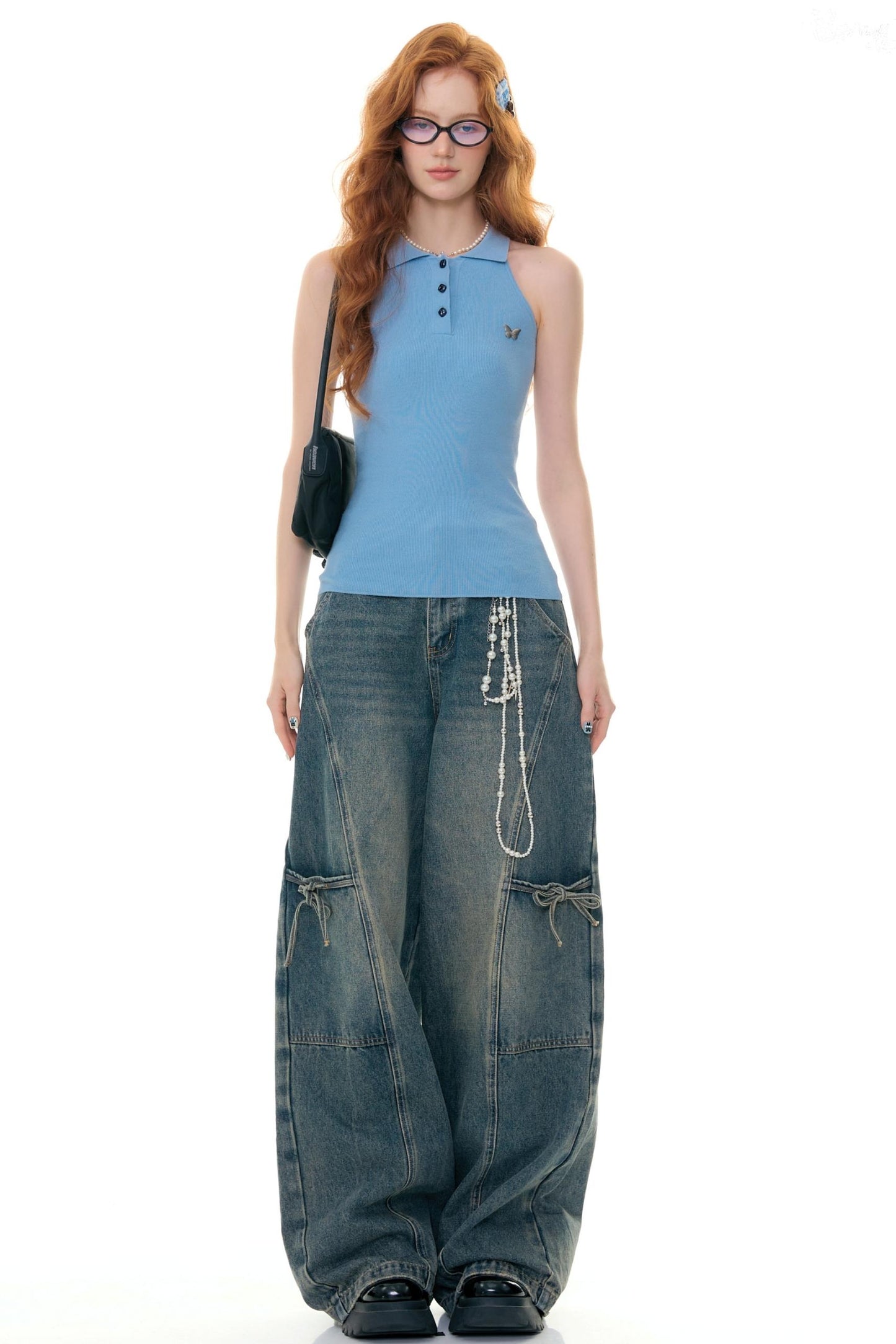 Denim Asymmetry Fit Pants