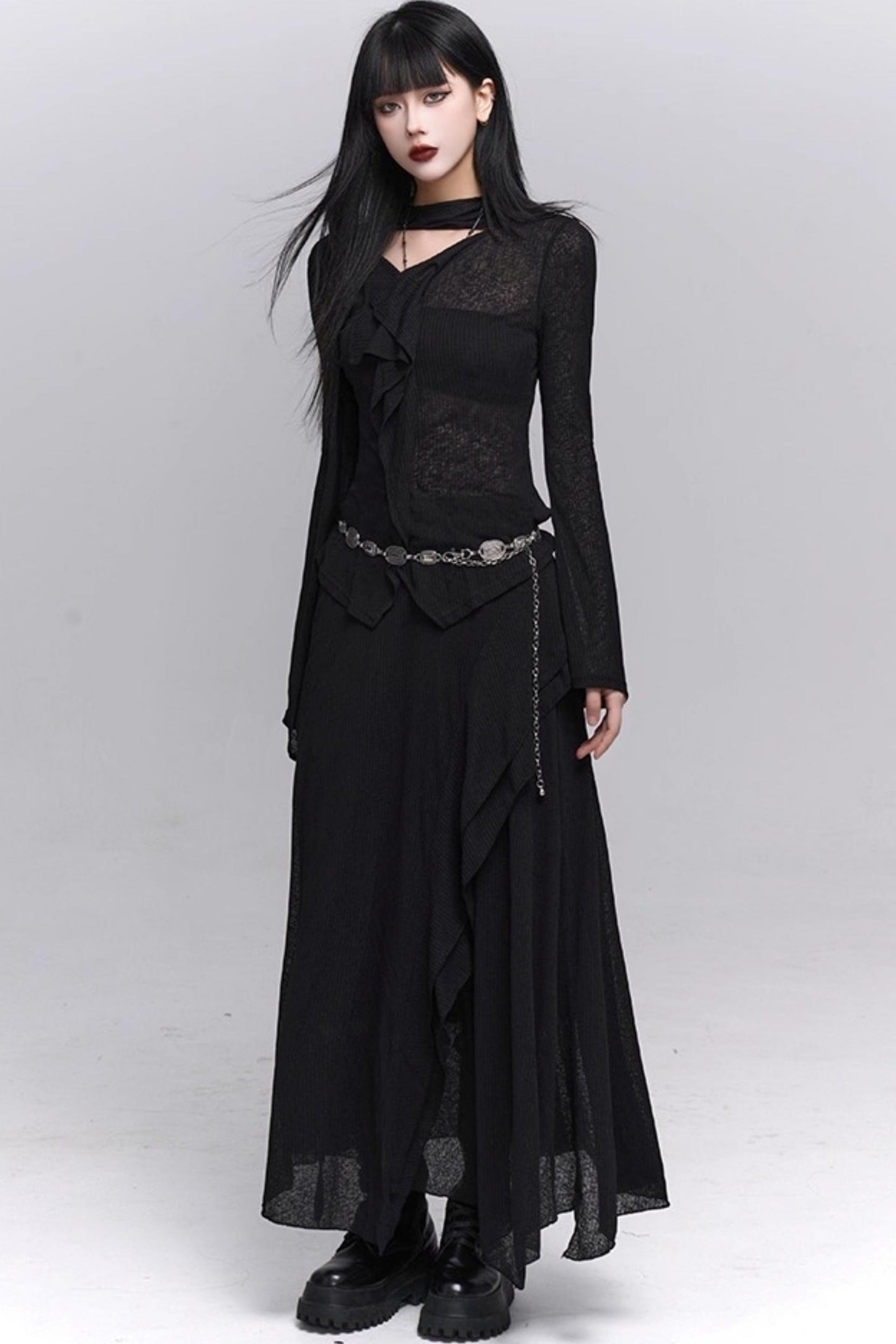 Autumn Korean Suit Skirt Set-Up