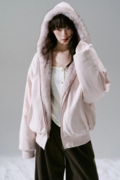 Casual Plush Reversible Jacket