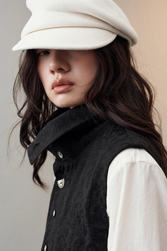 Soft Wool Newsboy Hat