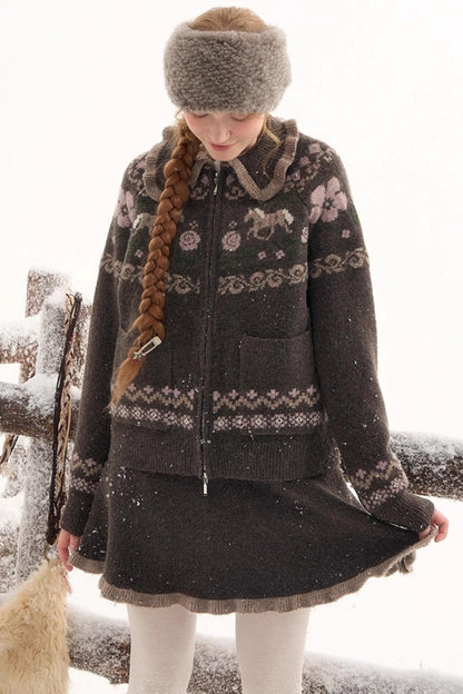 Afternoon Prelude Lace Skirt Set-Up