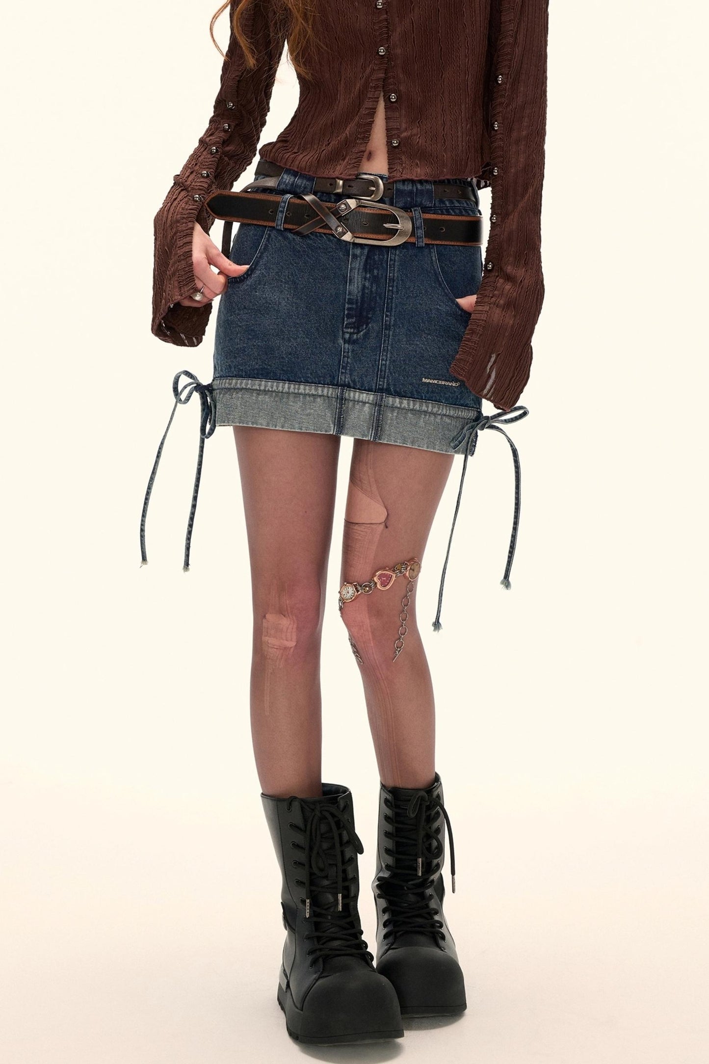 Vintage Slim Short Denim Skirt