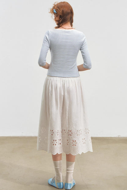 Envelope Striped Slim Top