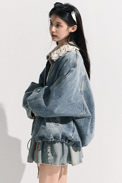 Vintage Braided Denim Jacket Set-Up