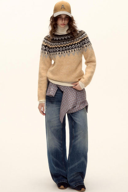 Retro Color-Blocked Baseball Cap