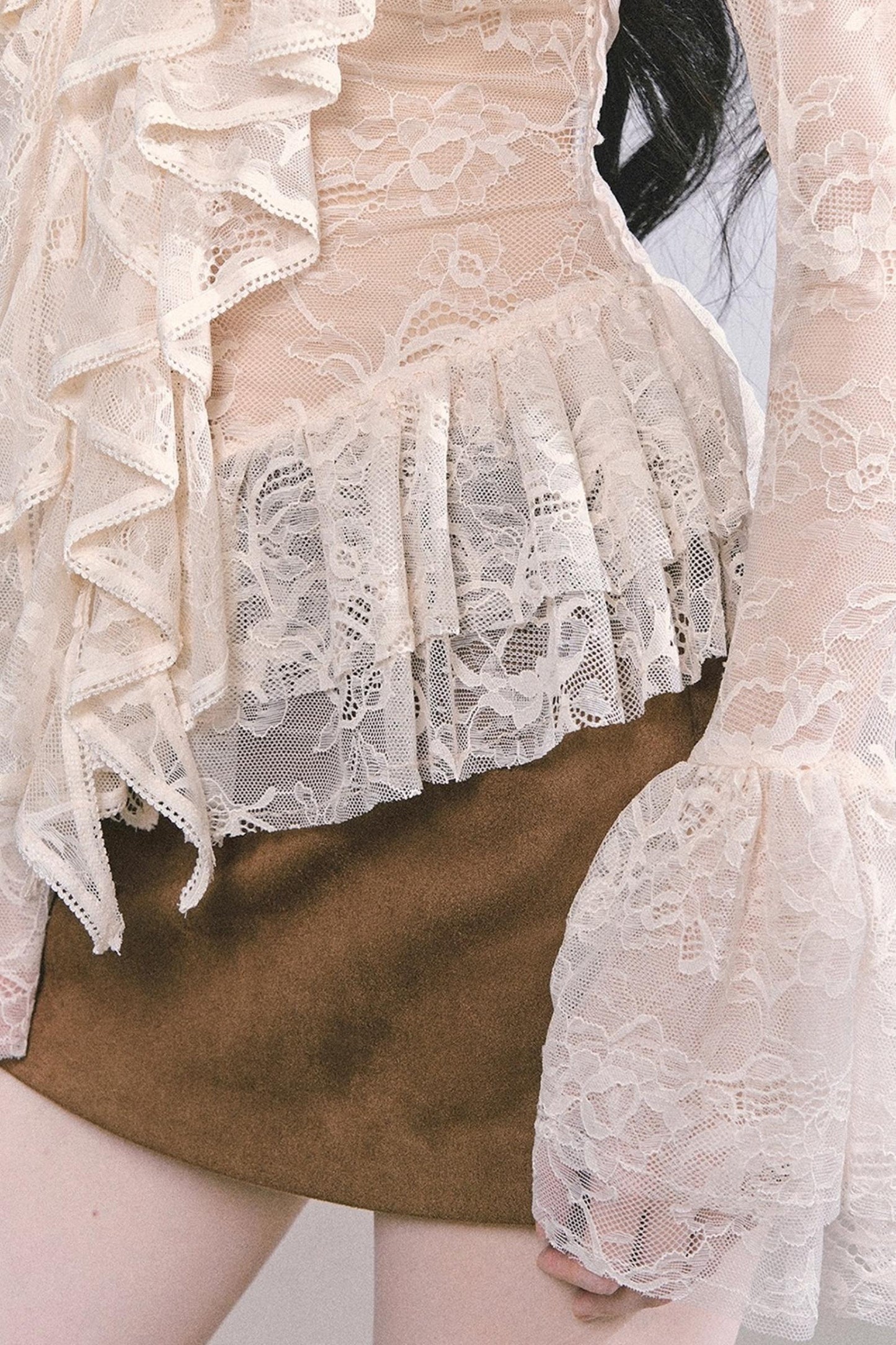 Coffee Shade Long Sleeve Top