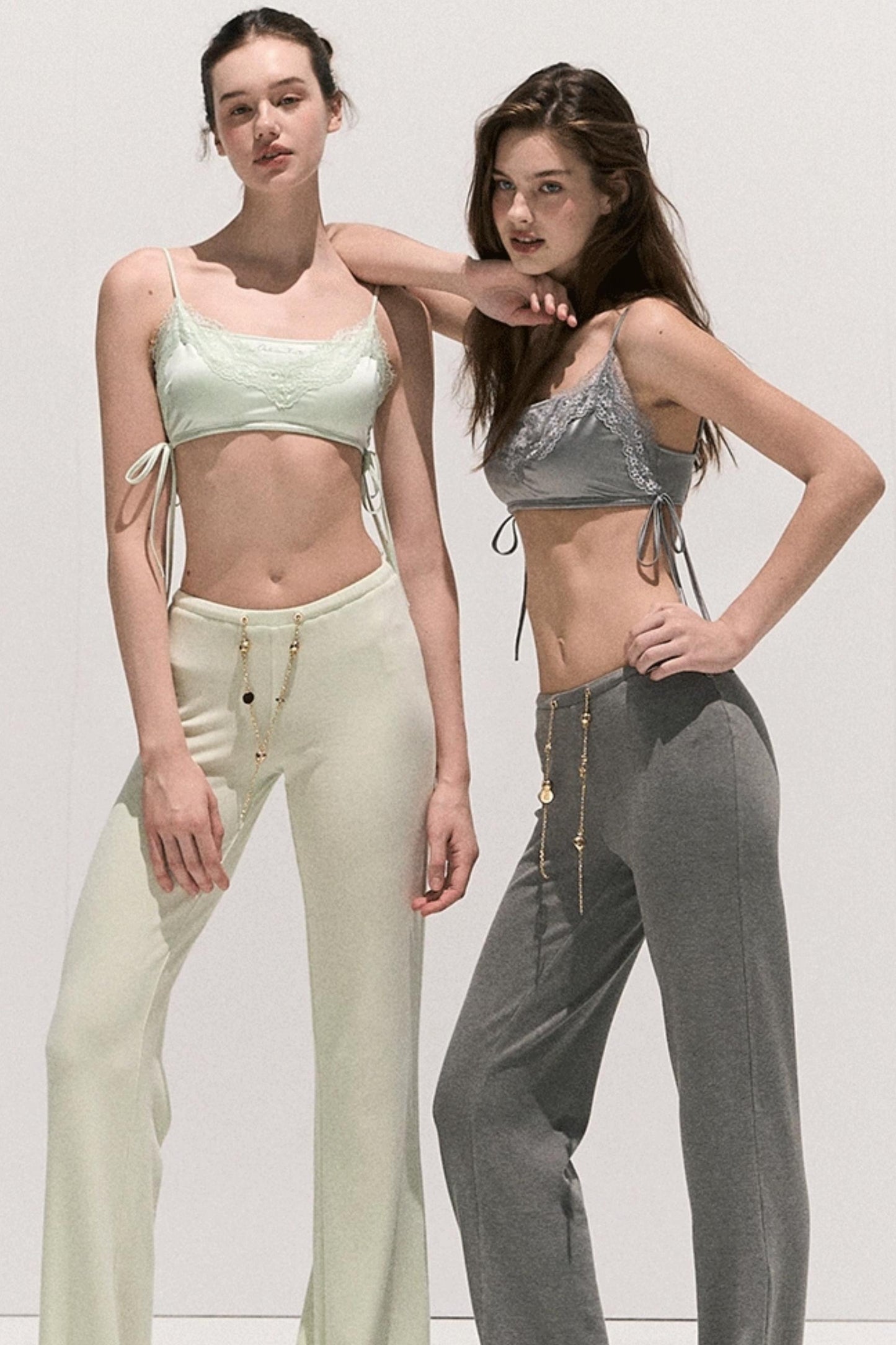 Soft Crewneck Knitwear Trouser Set-Up