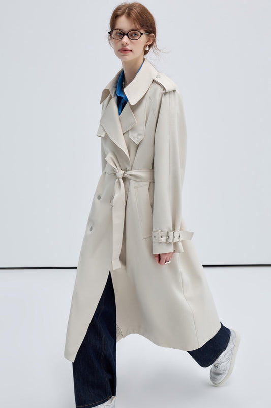 Women's Long Casual Trench Coat