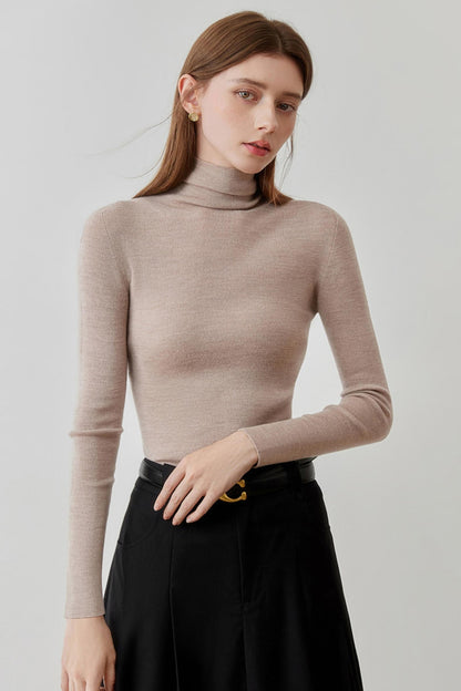 High Neck Knit Base Layer Sweater