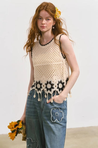 Crochet Tassel Tank Top