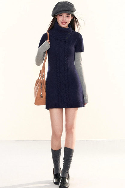 Cable Knit A-Line Dress