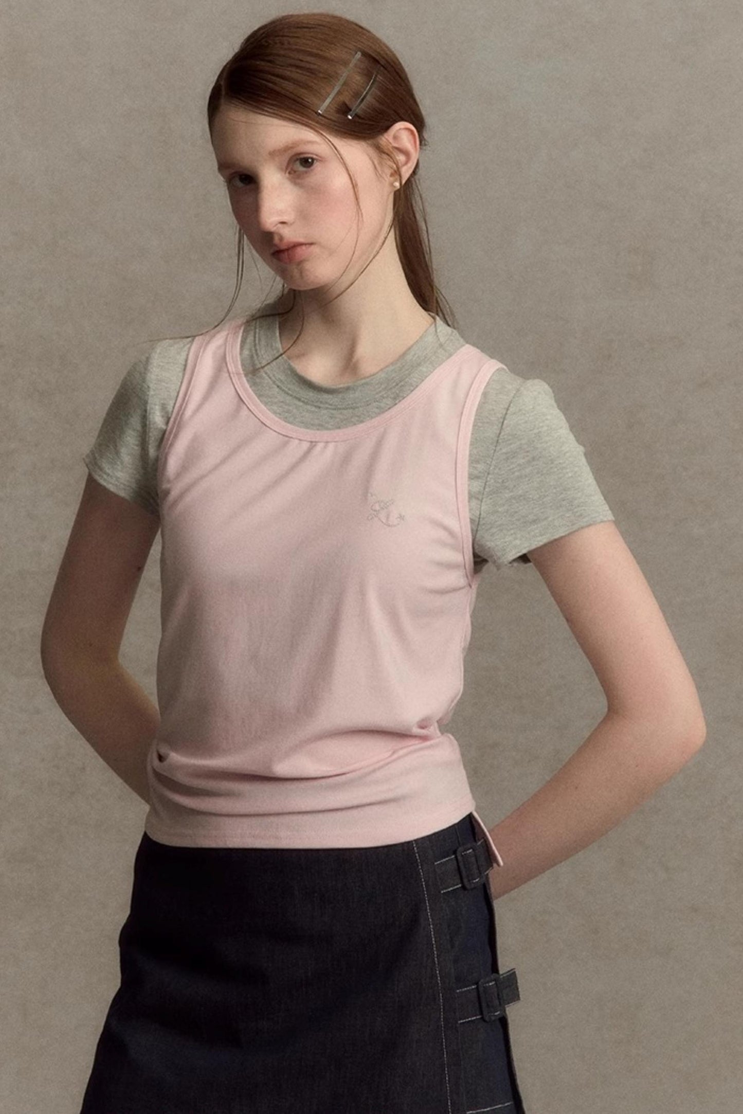 Slim Fit Two-Piece Tee