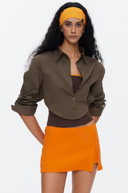 Oversized Contrasting Color Top Set-Up