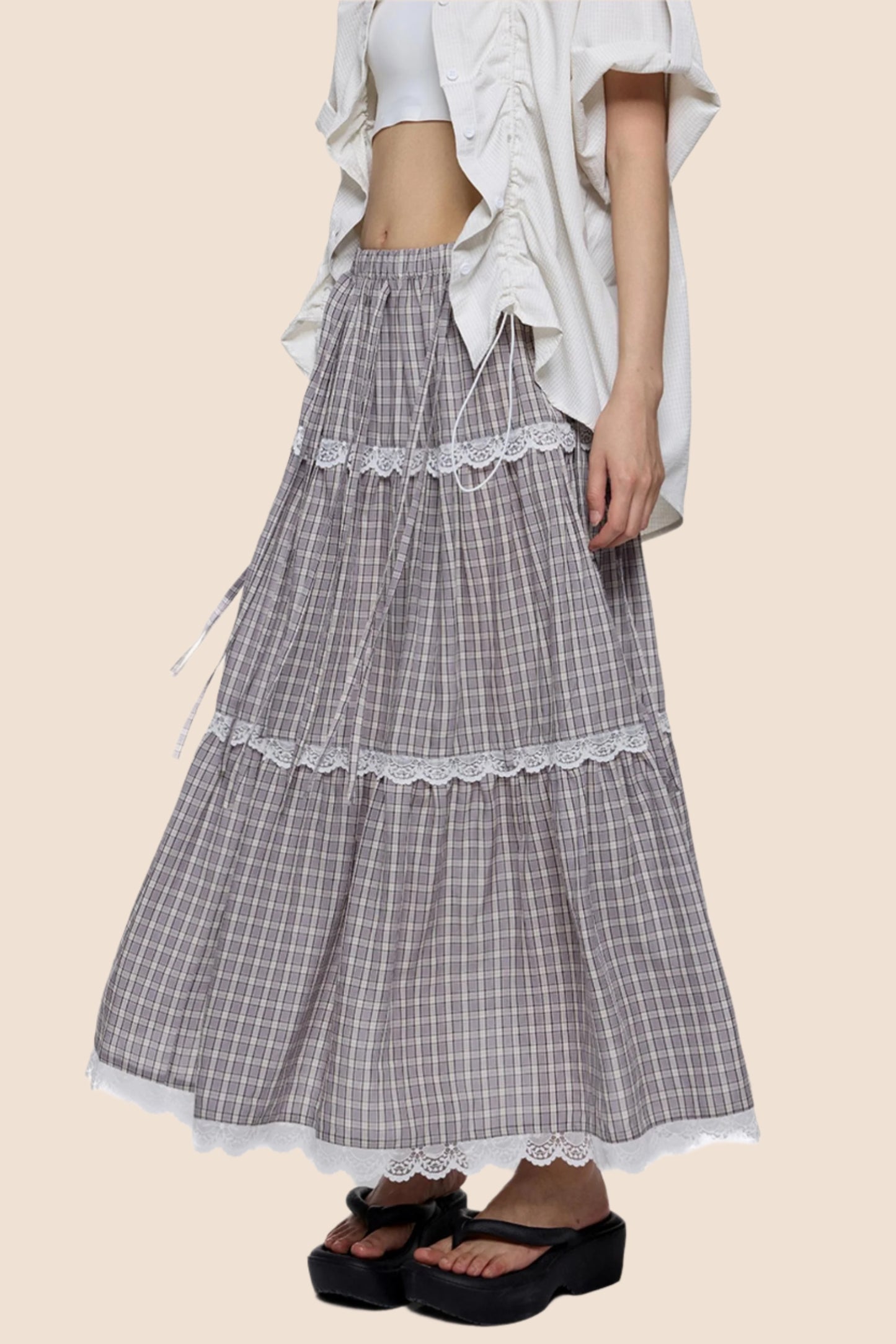 Retro Transformable Midi Skirt