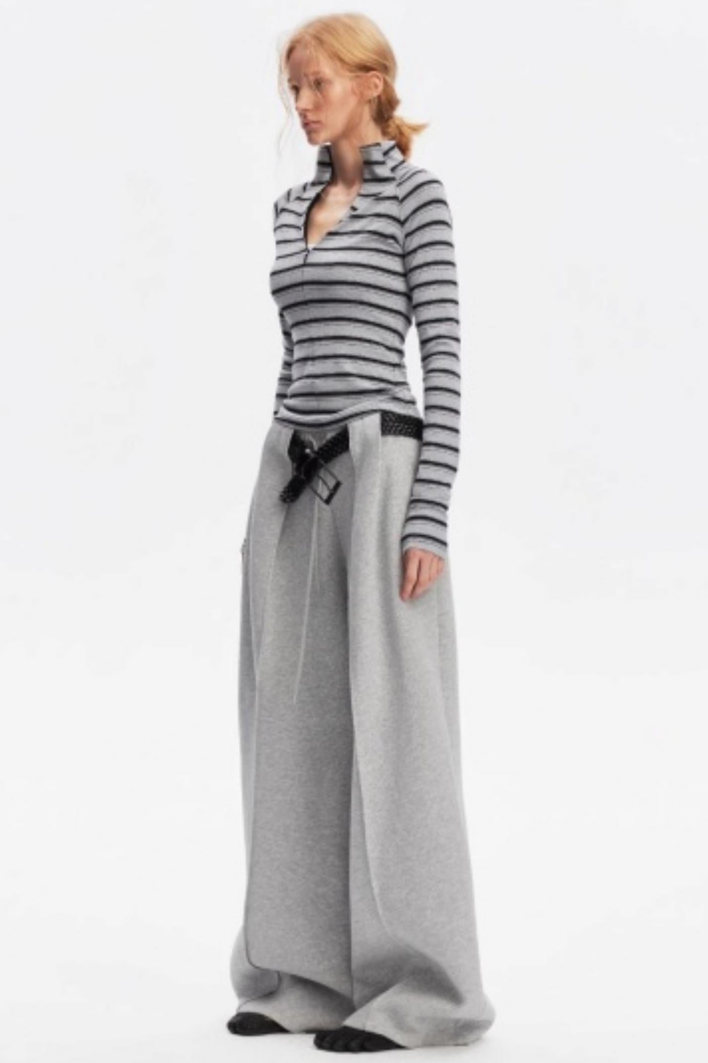 Vintage Striped Slim Knit Top