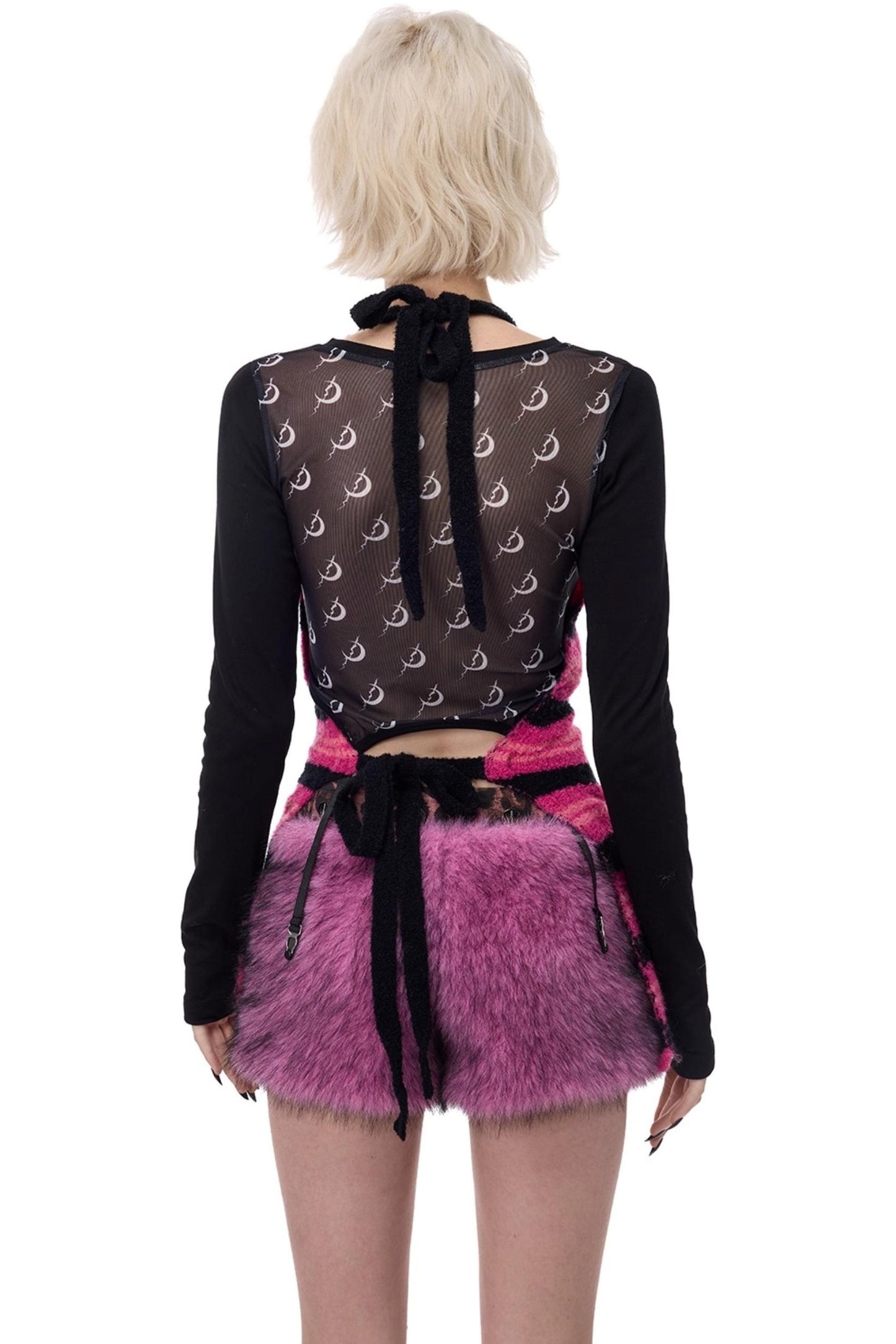 Electric Moon Knitted Apron Sweater