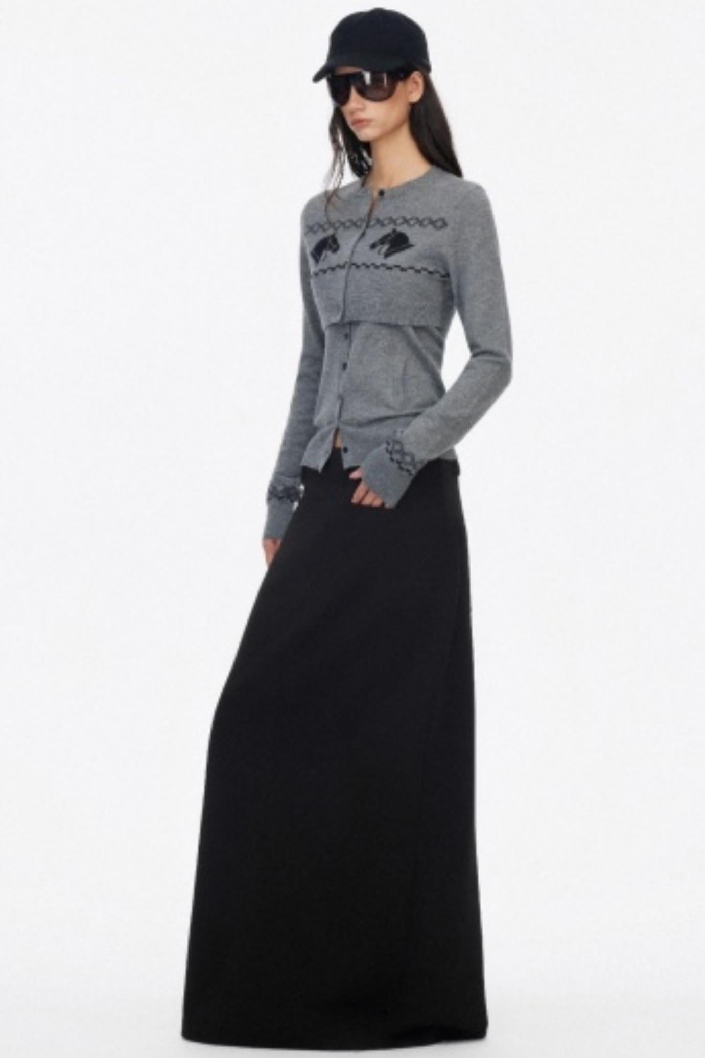 Wool Knit Two Piece Slim Jacket