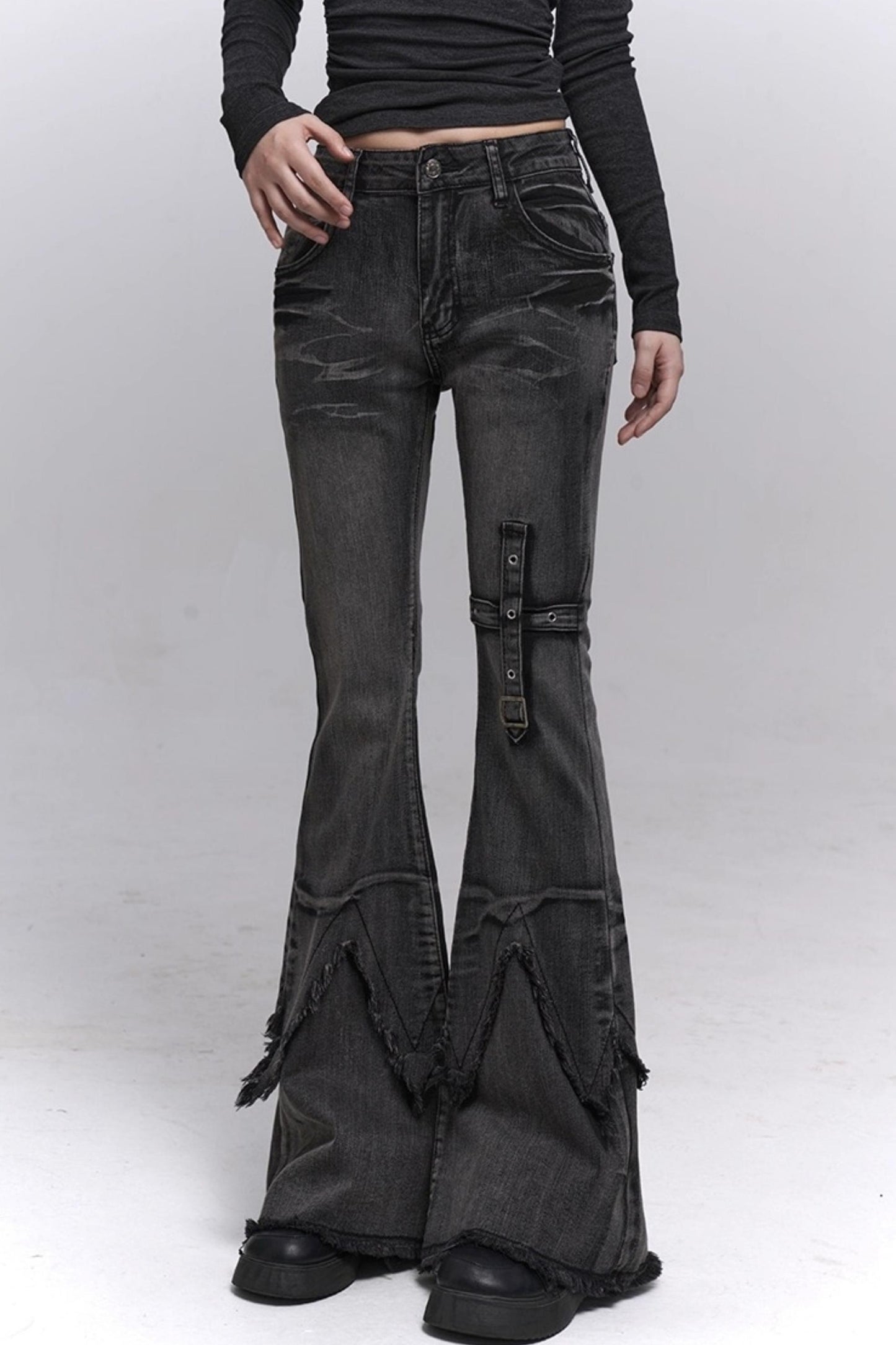 Cool Girl Black Bootcut Jeans