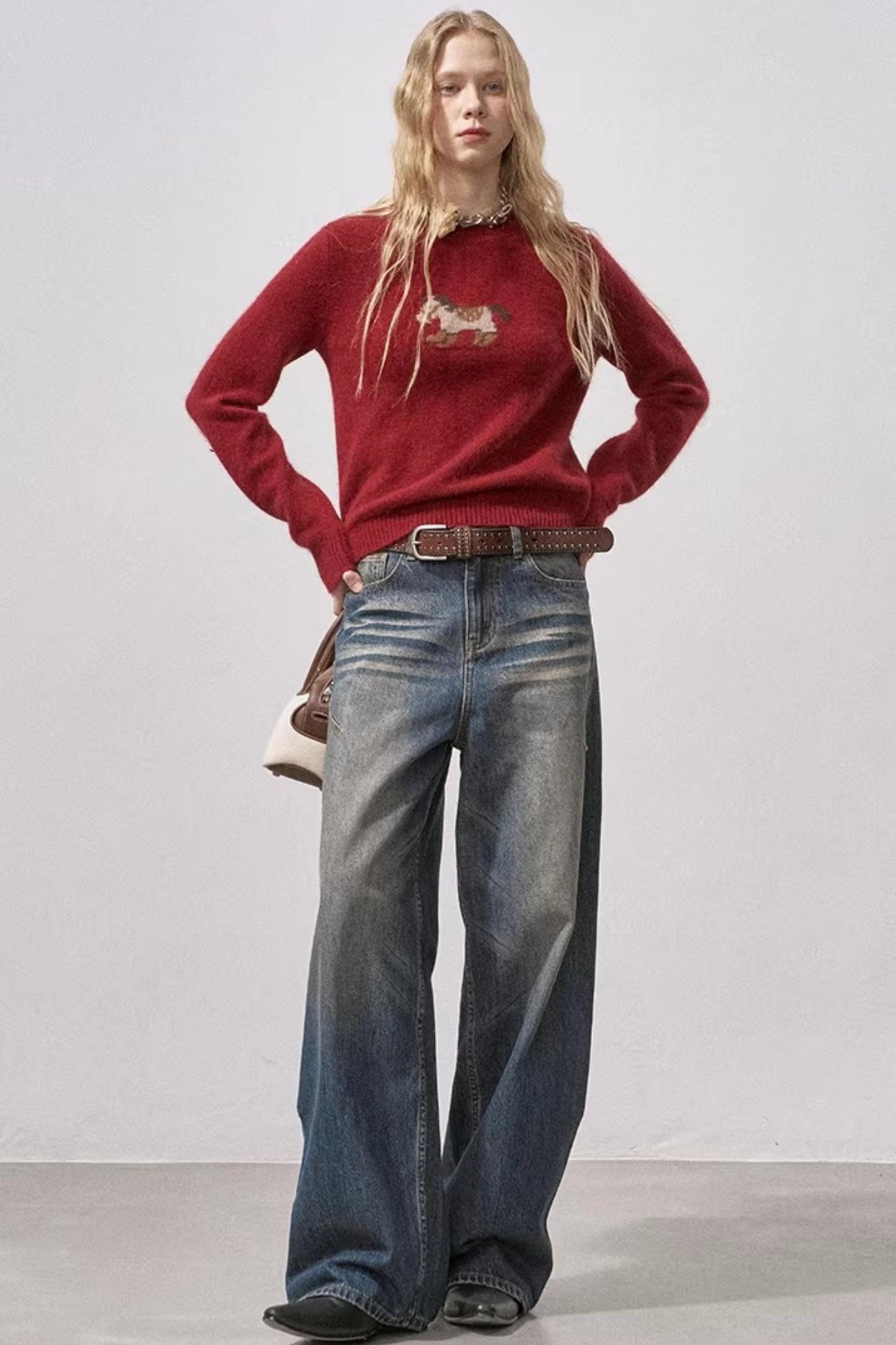 Little Horse Red Sweater