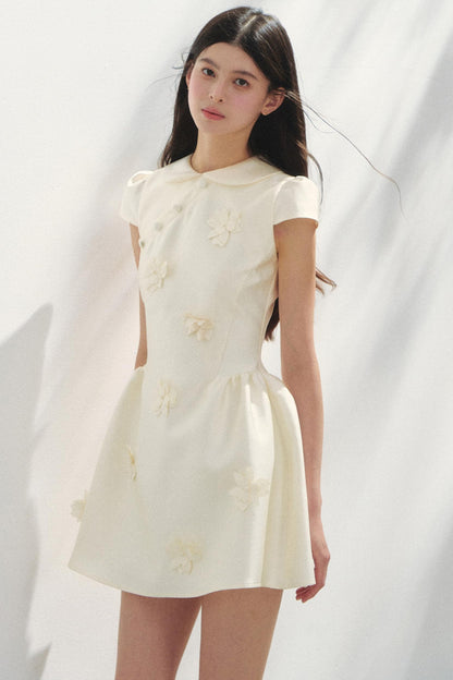 Park Floral Gray Dress