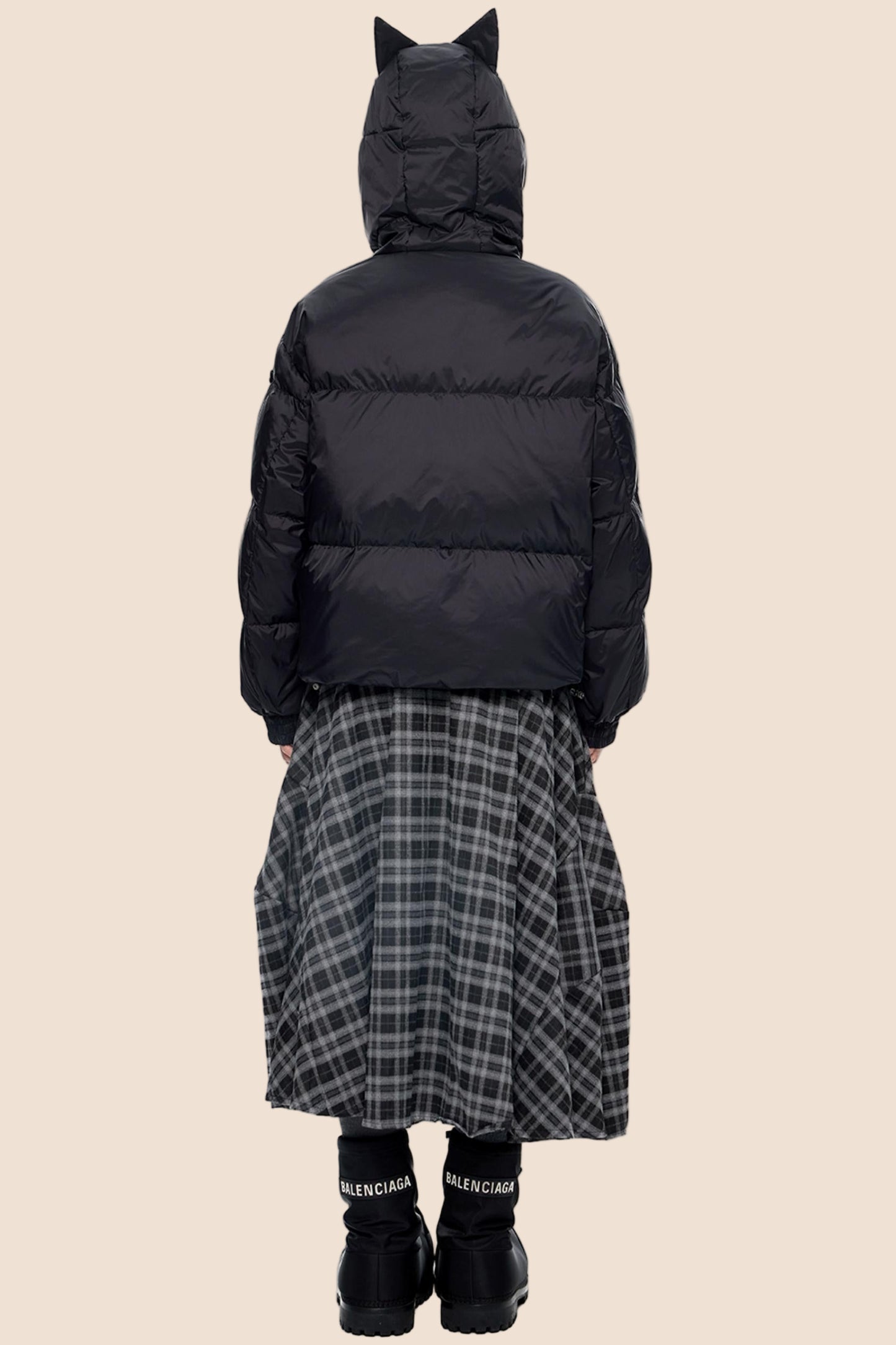 Winter White Short Down Jacket