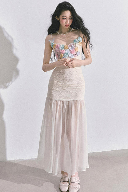 Autumn Floral Slip Dress Set-Up