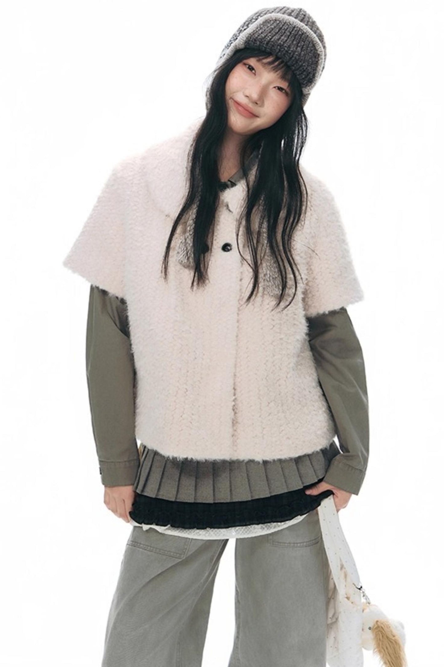 Lamb Wool Two-Piece Sweater Set-Up