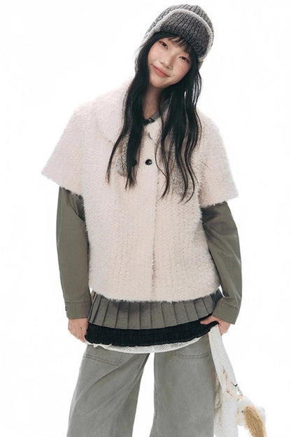 Lamb Wool Two-Piece Sweater Set-Up