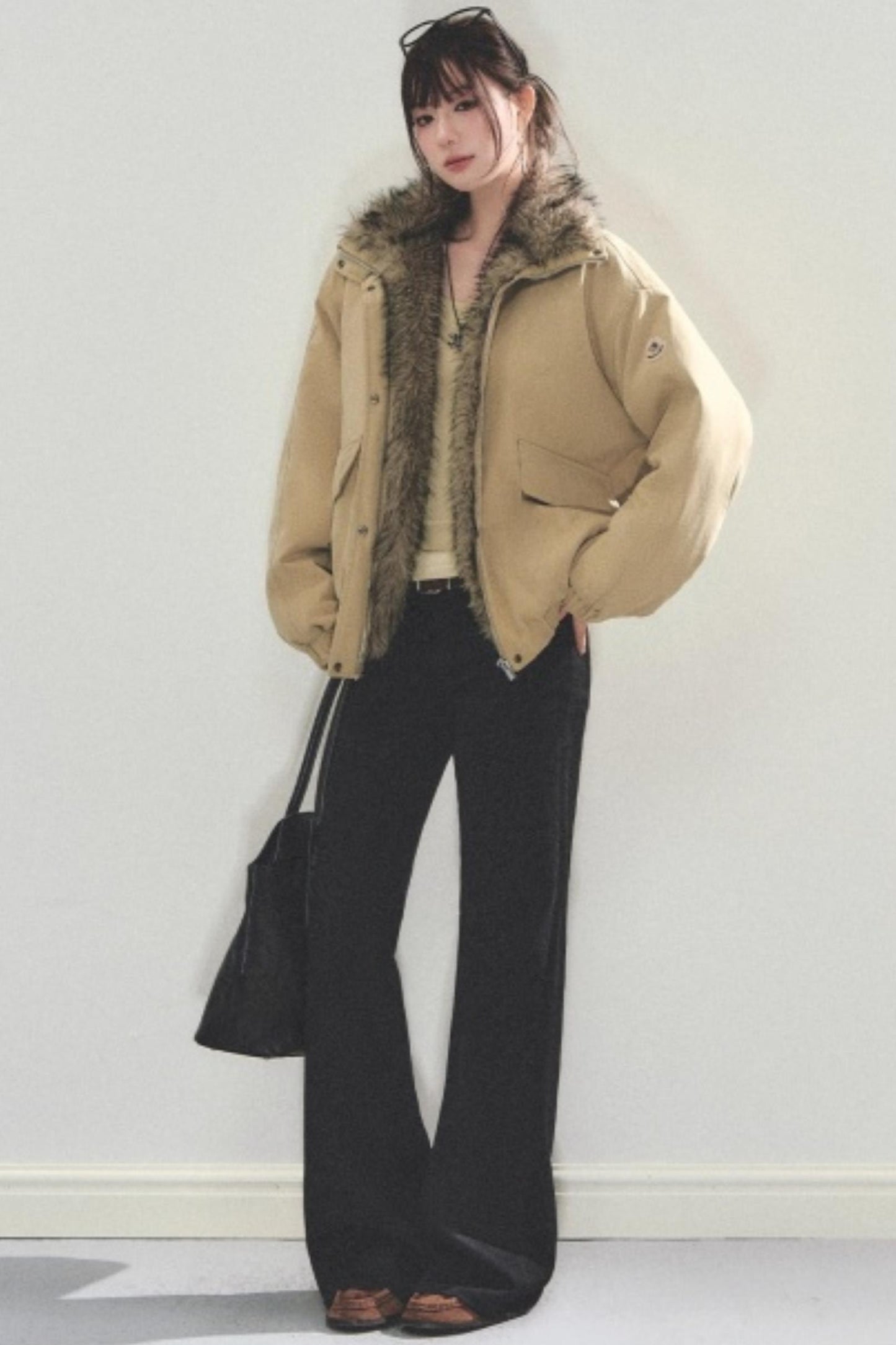 Retro Fur Collar Winter Coat